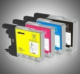 Brother compatible inktcartridges LC-1220 set 4 stuks