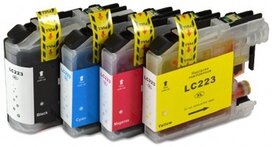 Brother MFC-J5320 compatible inktcartridges LC-223 Set 4 Stuks