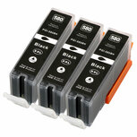 Canon pixma TS8152 compatible inktcartridges PGI-580 XL BK Set 3 stuks