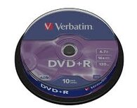 Verbatim DVD+R 4.7 GB Matt Silver 10 stuks 