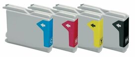 Brother DCP-330C compatible inktcartridges LC1000 Set 4 Stuks