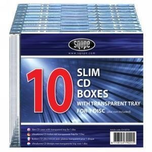 Slim Case 1 cd Transparant 10 stuks