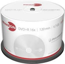 Primeon DVD+R 4.7 GB 50 stuks