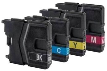 Brother compatible inktcartridges LC985  set 4 stuks