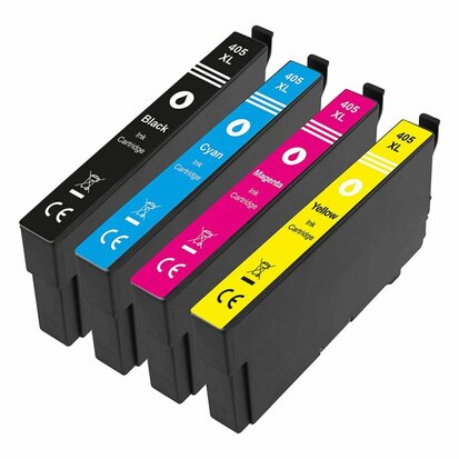 Epson WorkForce Pro WF-4825DWF compatible inkt cartridges 405XL Set 4 stuks