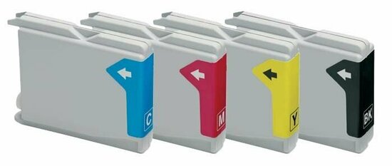Brother MFC-3360 compatible inktcartridges LC1000 Set 4 Stuks
