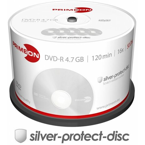 Primeon DVD-R 4.7 GB 50 stuks