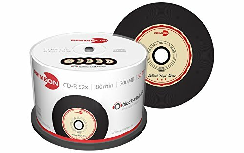 Primeon CD-R 700 MB Black Vinyl 50 stuks 