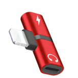 Adapter 2-in-1 Splitter - Audio - Opladen Rood - Geschikt voor Apple iPhone Adapter 2-in-1 Splitter - Audio - Opladen Rood - Geschikt voor Apple iPhone