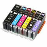Canon pixma TS8150 inktcartridges CLI-581 XL / PGI-580 XL set 6 stuks huismerk Canon pixma TS8150 inktcartridges CLI-581 XL / PGI-580 XL set 6 stuks huismerk