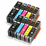 Canon pixma TS6150 inktcartridges CLI-581 XL / PGI-580 XL set 10 stuks huismerk Canon pixma TS6150 inktcartridges CLI-581 XL / PGI-580 XL set 10 stuks huismerk